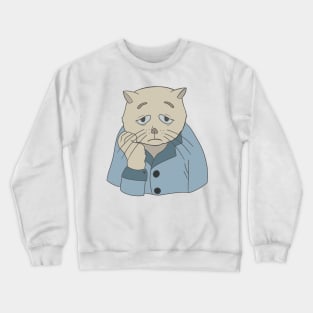 Depressed cat Crewneck Sweatshirt